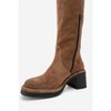 Fros - Cognac Suede Leather Knee High Boot (Women) | Forever & Always Shoes - 4 of 4