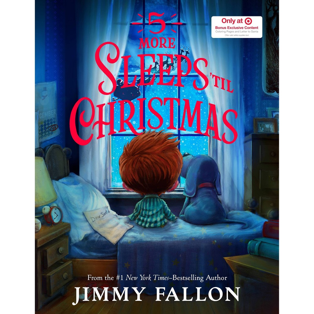 5 More Sleeps ‘til Christmas - Target Exclusive Edition 2021 by Jimmy Fallon (Board Book)