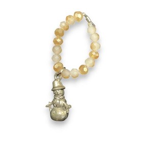 Michelle Marie Boutique's  Crystal Stretch Ring with Assorted Pewter Charms - 1 of 4