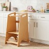 Kids' Kitchen Step Stool Natural Wood - Pillowfort™ - 2 of 4