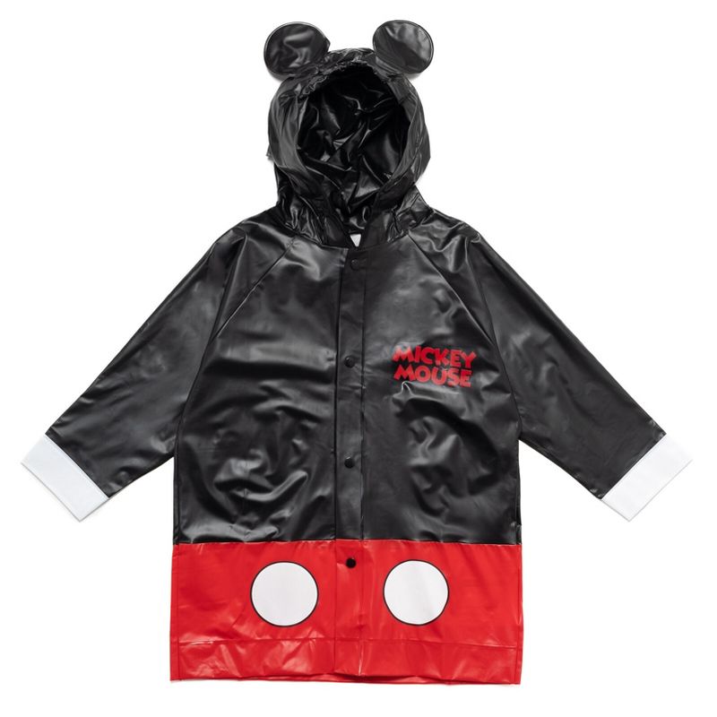 Disney Mickey Mouse Waterproof Hooded Rain Jacket Coat Toddler, 1 of 8