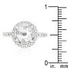 Slickblue Bridal Halo Engagement Ring with Round 2.8Ct. Cubic Zirconia, Elegant Jewelry for Women, Size 5-10 - 4 of 4