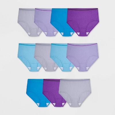 Fruit Of The Loom Women's 10+1 Bonus Pack Cotton Briefs - Colors May Vary :  Target