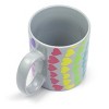 Toynk We Are In This Together Rainbow Window Hearts Ceramic Coffee Mug | 16 Ounces - 4 of 4