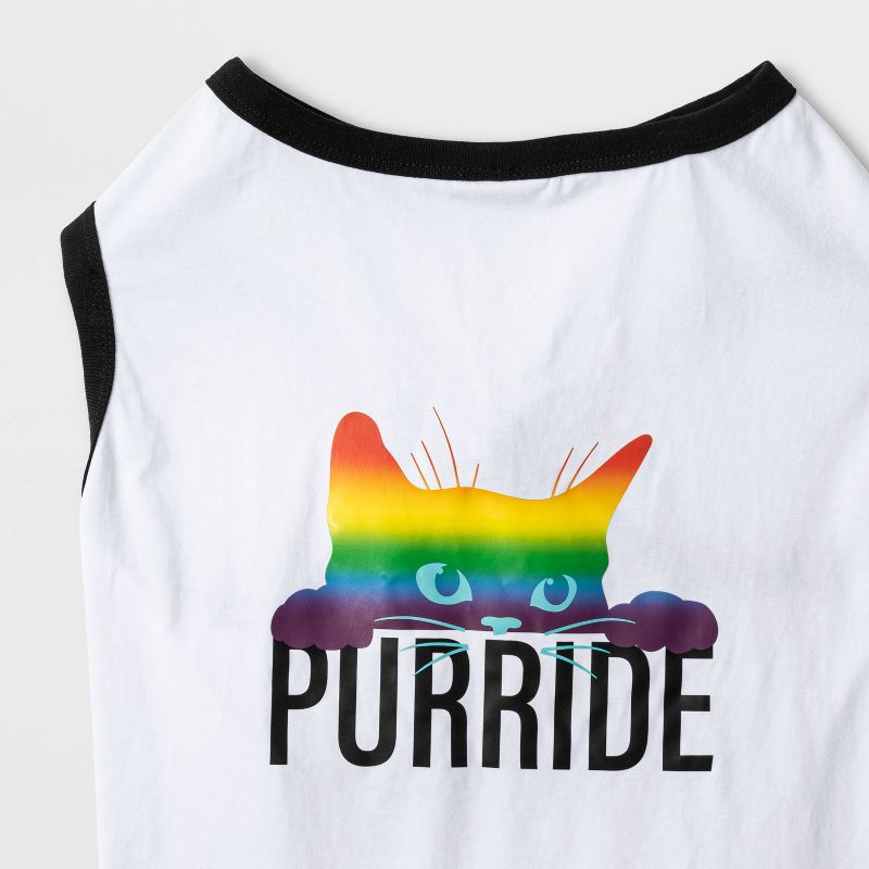 Purride Pride Dog and Cat Tank Shirt - White - Boots & Barkley™, 5 of 6