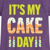 Girls' - Instant Message - Its My Cake Day Fitted Short Sleeve Graphic T-Shirt - 2 of 4