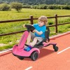 Costway 6V Kids Ride On Drift Car Electric Drifting Go Kart for Kids with 360° Spin Dark/Pink/Red/White - 2 of 4