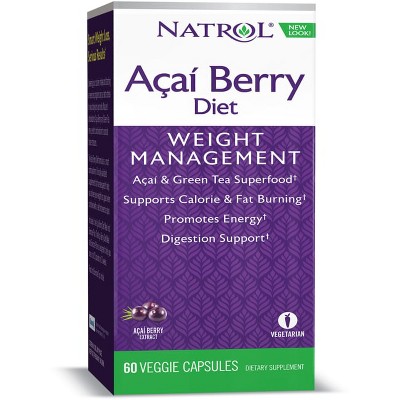 Natrol Weight Loss Supplements Acai Berry Diet Capsule 60ct