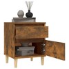 CLIHOME 2 Pieces 2-Drawer Modern Nightstands, Mid Century Bedside Cabinet End Table With Support Legs for Bedroom - 4 of 4