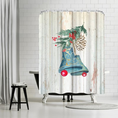 Christmas Bells by PI Creative Holiday Collection Shower Curtain - Americanflat