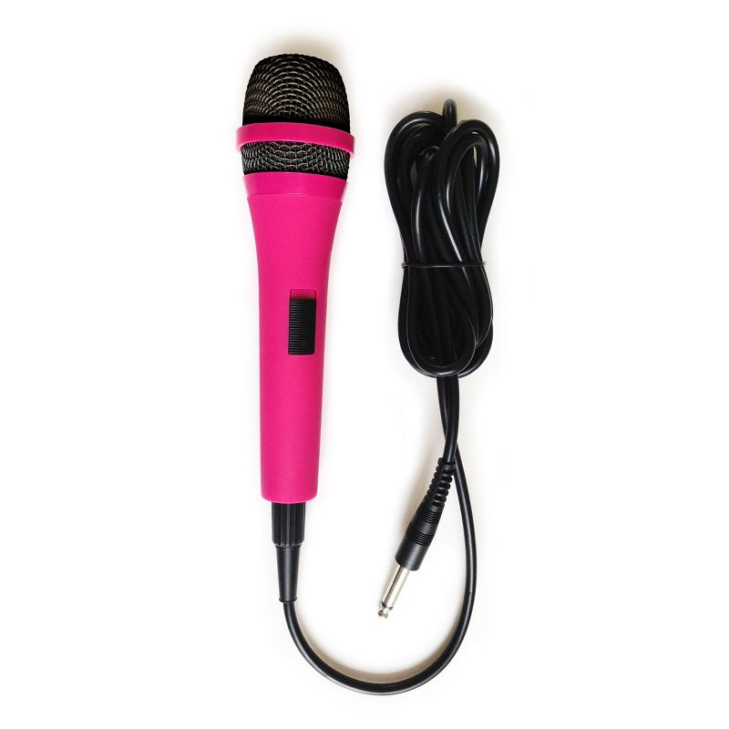 Singing Machine SMM205P Uni-Directional Dynamic Microphone with 10-Foot Cord, Pink, 3 of 6