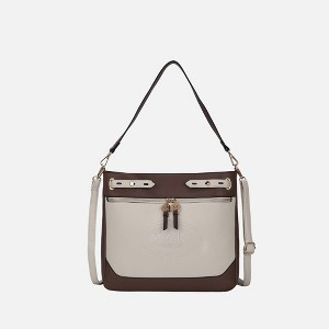 MKF Collection Evie two-tone Vegan Leather Women’s Shoulder bag by Mia K - 1 of 4