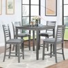 Lyngins Modern Dining Chairs with Backrest,Upholstered Kitchen Chairs Set of 4 with Wood Legs,Linen Chairs for Kitchen,Dining Room - 2 of 4