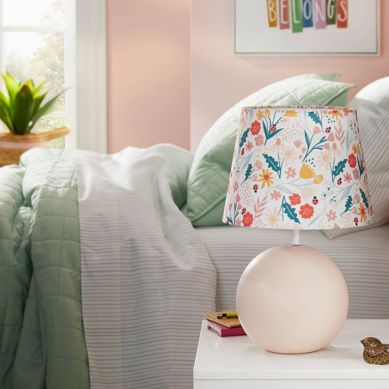 Kids' Round Base with Floral Shade Pink - Pillowfort™, 2 of 11