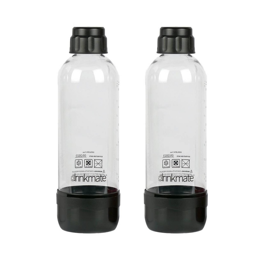 Photos - Water Bottle Drinkmate 33oz Bottle - 2pk - Black