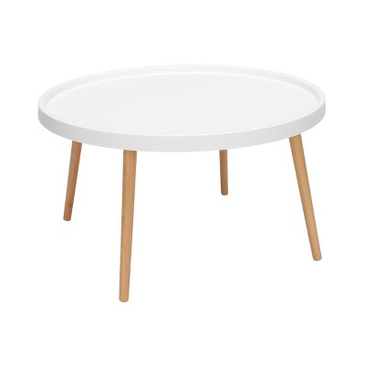 target white coffee table