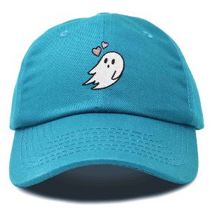 Dalix Heartly Ghost Embroidered Mens Womens Cotton Dad Hat Baseball Cap Adjustable - 1 of 4