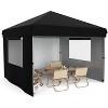 GustoWave 10x10 Pop Up Canopy with 4 Sidewalls for Deck, Garden - 2 of 4