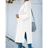 Coolmee Long Cardigan Sweaters for Women Ribbed Knit Open Front Long Sleeve Side Slit Fall Casual Coat - 3 of 4
