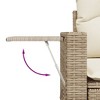 vidaXL Garden Sofa Set Beige, Cream White - 3 of 4
