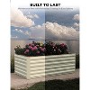 6x3x2 ft Galvanized Raised Garden Bed,24" Tall Metal Planter Box for Flowers Herbs Vegetables - 4 of 4