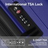 3-Piece Luggage Set, Lightweight Travel Suitcases with Rolling Wheels, TSA Lock, and Molded Corners (20", 24", 28"), White - 3 of 4