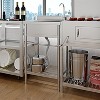 Freestanding Stainless Steel Utility Sink with Faucet, Single Bowl & Hot/Cold Water Pipes for Garage, Laundry Room - 2 of 4