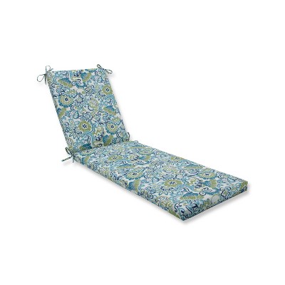 Indoor/Outdoor Zoe Mallard Blue Chaise Lounge Cushion - Pillow Perfect