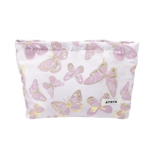 Unique Bargains Butterfly Print Drawstring Makeup Bag 1 Pc - 1 of 4