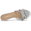 Allegra K Women's Rhinestone Strappy Heel Mules - 4 of 4