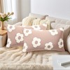REGALWOVEN Fade-Resistant Flower Jacquard Decorative Floral Pattern Cushion Cases 2 Pcs - 2 of 4