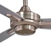 52" Minka Aire Modern 3 Blade Indoor Ceiling Fan Brushed Nickel Silver for Living Room Kitchen Bedroom Family Dining House Home - 3 of 4