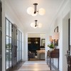 LLHZSY 3-Light 22"Modern Sputnik Globe Glass Semi Flush Mount Ceilling Light Fixture - ORB - 3 of 4