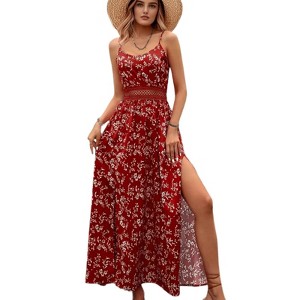 green emerald velvet dress POST MERIDIEM - FLOWY SLIT MIDI DRESS (SALE) main image 1