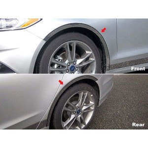 QAA is Compatible with 2013-2020 Ford Fusion 4 Piece Stainless Wheel Well Accent Trim, 1.25" Width WQ53390 - 1 of 3