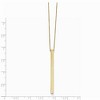 Black Bow Jewelry 14k Yellow Gold Polished 3mm Vertical Bar Necklace, 16-18 Inch - 2 of 4