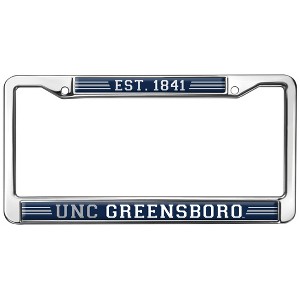 UNC Greensboro School Logo Full Size Standard License Plate Metal Frame - 1 of 4