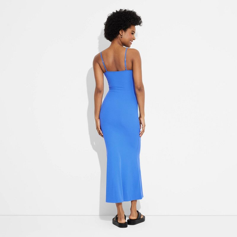 Women's Ribbed Maxi Slip Value Dress - Wild Fable™, 4 of 5