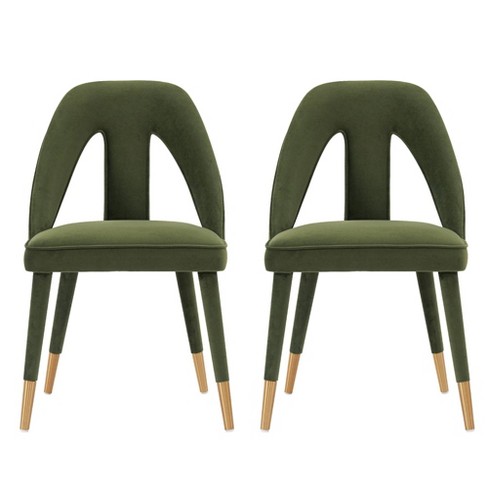 Velvet modern dining chairs hot sale