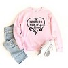 Simply Sage Market Women's Graphic Sweatshirt Nursing Is A Work Of Heart - 3 of 3