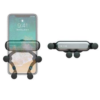 Link Gravity Universal Cell Phone Air Vent Mount Compatible W/ Iphone, Samsung, Moto, Huawei, Nokia, LG, Smartphones