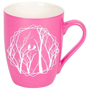 Elanze Designs Birds and Branches Princess Pink 10 ounce New Bone China Coffee Cup Mug - 1 of 1