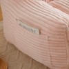 GDFStudio Edie 2 Piece Corduroy Bean Bag Chair with Ottoman - 4 of 4