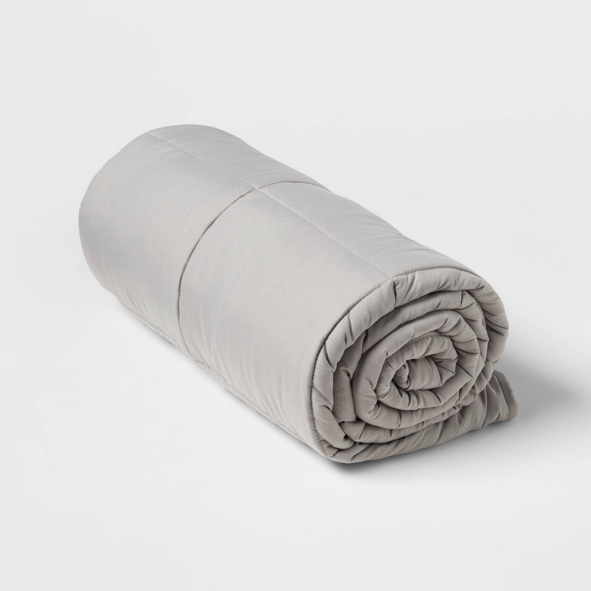 50"x70" 12lbs Weighted Blanket Gray - Room Essentials™
