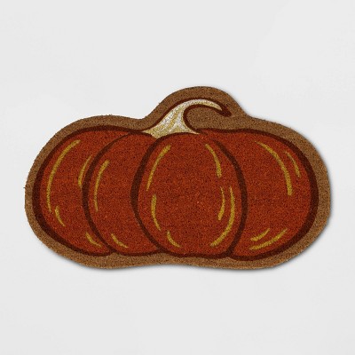 1'6"x2'6" Pumpkin Coir Doormat Orange - Room Essentials™