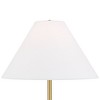 Possini Euro Design Bamba Modern 61 3/4" Tall Standing Floor Lamp Skinny Gold Black Metal Brass Finish Living Room Bedroom House Reading Office - 3 of 4
