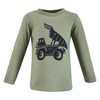 Hudson Baby Infant and Toddler Boy Long Sleeve T-Shirts, Construction Dino - 4 of 4