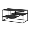 Okak Modern Minimal Floating Shelf Coffee Table with MDF Top, Sleek Design for Urban Living Rooms - 4 of 4