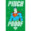Juniors Womens Superman St. Patrick's Day Pinch Proof Man of Steel T-Shirt - 2 of 4