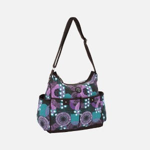 Mes Enfants Multi-Pocket Microfiber Hobo Baby Diaper Bag - 1 of 4